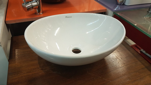 Piazza Bacha Porcelana 410x330x145 Modelo A082 Oval De Apoyo