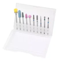 Comprar Kit Fresas Brocas + Estuche + Cepillo Torno Uñas Pedicuría