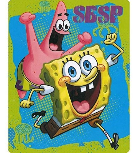 Manta Peluche Spongebob 40x50 Caja Regalo