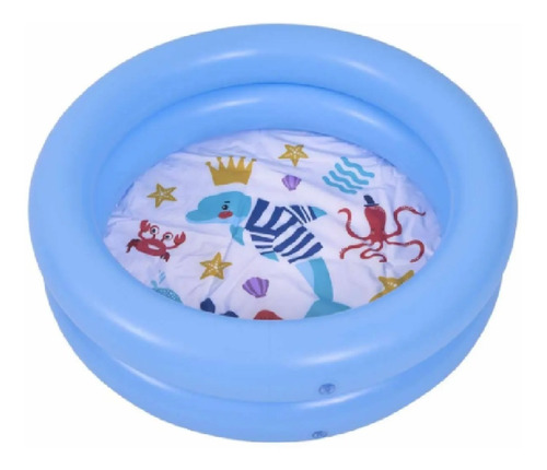 Pileta Inflable Animal 2 Aros 76cm Sun Club Verano Niños