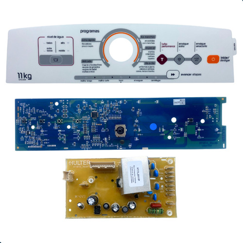 Placa Potencia Interface + Membrana Lavadora Bwk11 W10755942