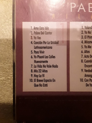 Pablo Milanes Graqndes Exitos Cuidado Album 3 Cds