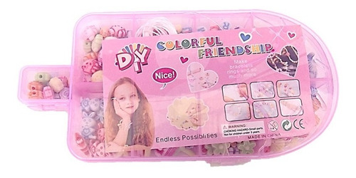Imagen 3 de 6 de Juego Niñas Kit Pulseras Bisuteria Armables Con Accesorios