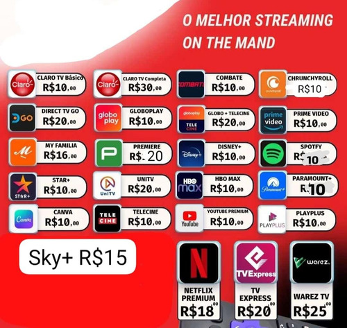 Unitv, Sky+, Clarotv+, Appletv,