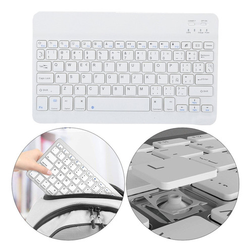 Teclado Bluetooth Inalámbrico Español 10 PuLG Para Tablet