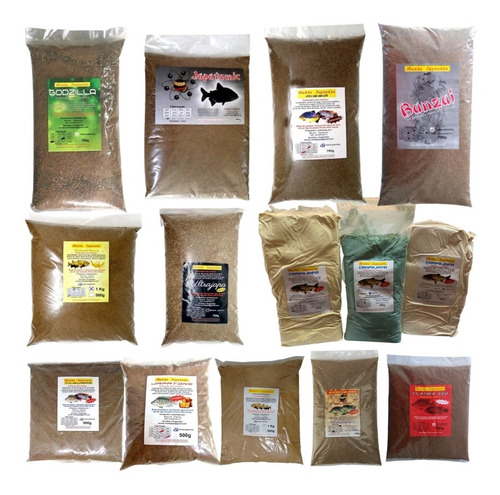 Kit 6 Massas Japonesa - A Escolha - Tamba Pira Tilapia Pesca