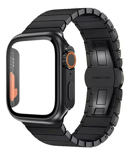 Correa De Acero + Funda Para Apple Watch 8 7 Se 6 5 4 3 2 1