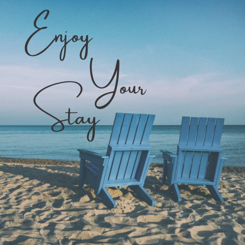 Libro: Enjoy Your Stay: Guest Book For Vacation Home, Beach 