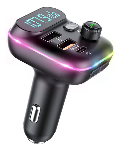Transmissor Fm Bluetooth 5.1 Carregador Veicular Usb Microsd