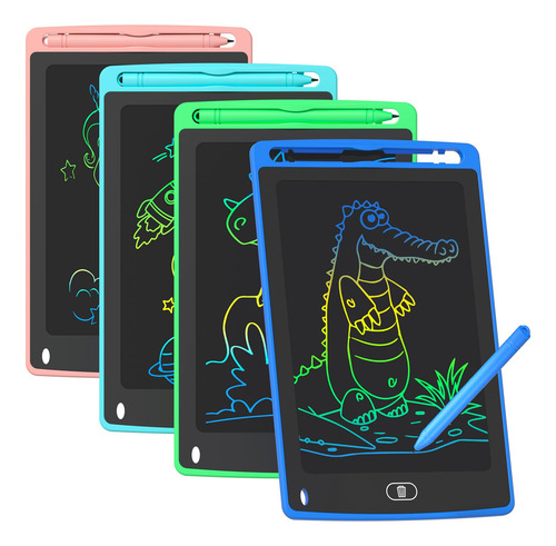 4 Tabletas Escritura Lcd Dibujo Colorida Niños Navidad