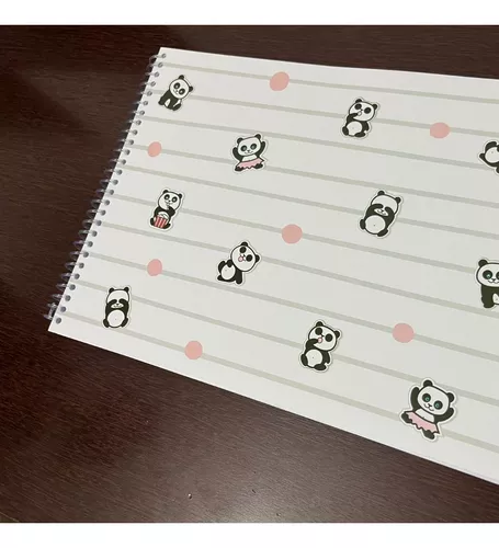 Caderno de desenho Panda