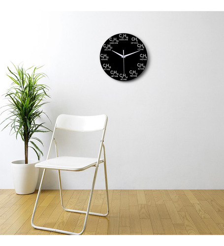 Reloj De Pared De 12 Pulgadas Relojes De Creativo Carbón