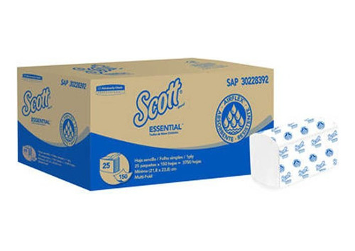 Toalla Intercalada Scott 25 Packs X 150 Hojas Kimberly Clark