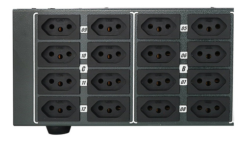 Rack Dimmer Dmx 12 Canais / 4000w Por Canal Linha Prof Nfe