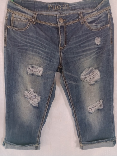 Bermudas Jeans Mezclilla Mujer  Talla 46. Impecables