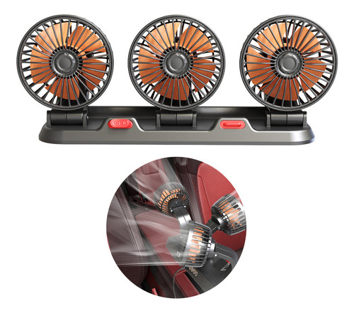 Ventiladores De Coche Con Ventilador Eléctrico De Triple Cab