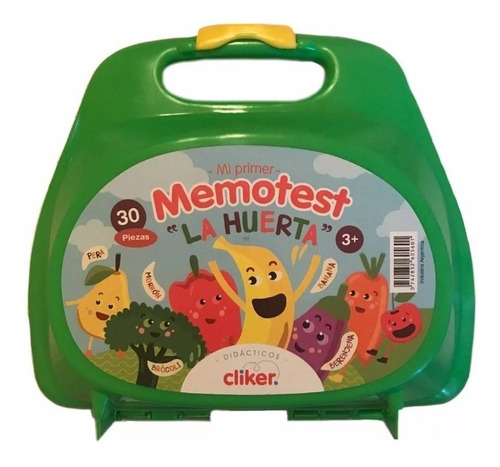 Juego Didáctico Infantil Memotest La Huerta Valija Nuevo