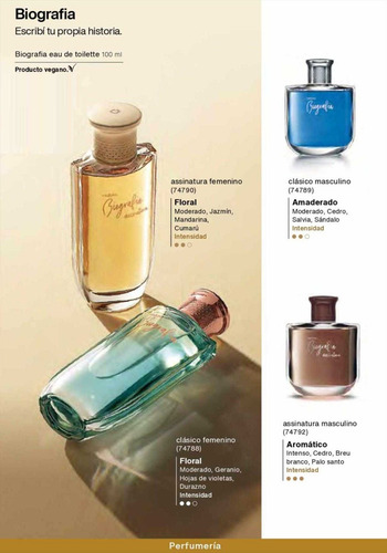 Biografia Assinatura 100ml Masc Natura Vegano