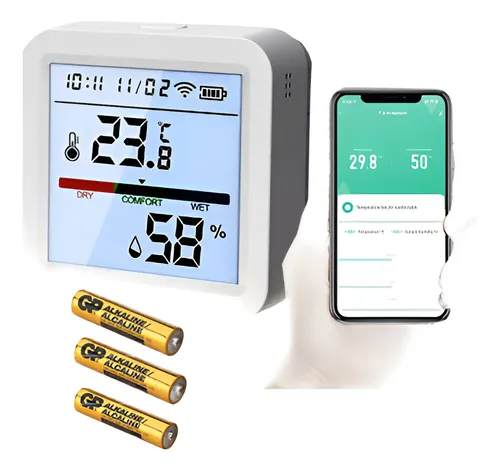 comprar Sensor Termometro Humedad Compatible Smart Life Tuya Display