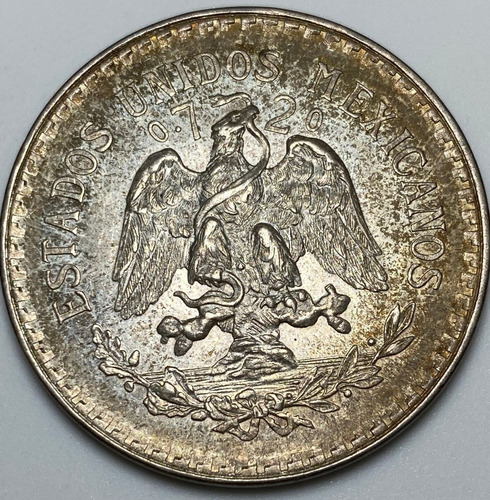 Mex17050a México 1 Peso 1921 9 Recortado Unc Ayff