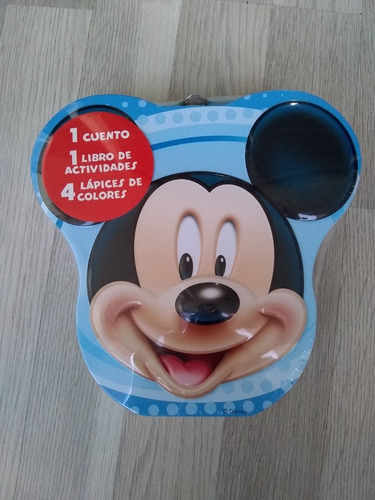 Lonchera Mickey Mouse De Disney Original + Kit Dibujo