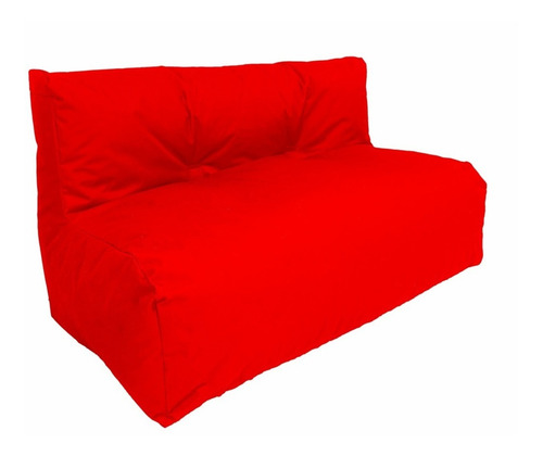 Sofa Puff En Lona 2 Puestos - Nuevo - Estilo Relax