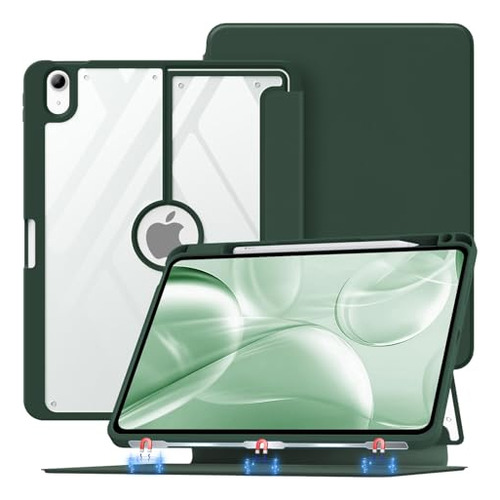 Funda Magnetica Combinada Para iPad Air 4/5ta Gen Verde