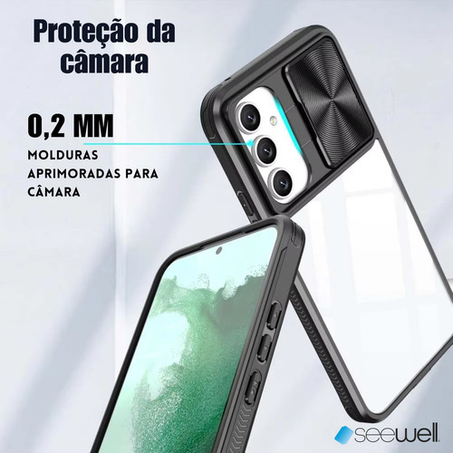 Capa Capinha Case Anti Impacto Com Proteção Na Câmera Slide Para Galaxy S25 Plus - Cor Roxo
