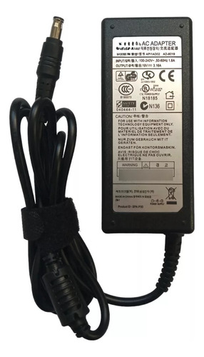 Cargador Notebook Samsung 19v 3.16a 65w Pin 5.5x3.0