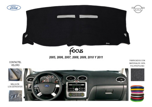 Cubre Tablero Ford (bordado) Focus Modelos 2005-2011