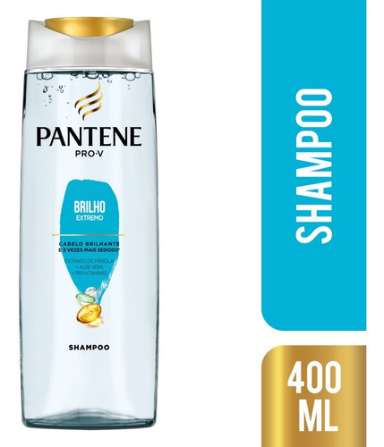  Shampoo Pantene Pro-v Brilho Extremo Frasco 400ml