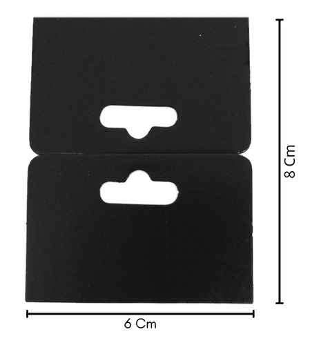 Solapa De Papel Para Pendurar Produto 8 X 6 Cm Preta 1000 Un