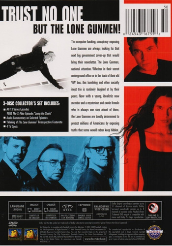The Lone Gunmen La Serie Completa Chris Carter Boxset Dvd