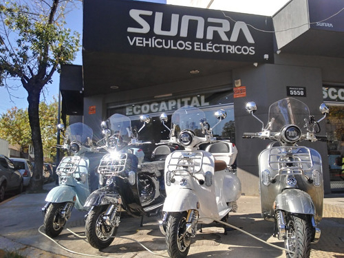 Imagen 24 de 25 de Sunra Vespa Vintage 3000w Electrica Siambreta Litio