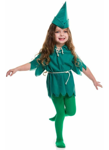 Disfraz Para Niño/niña Peter Pan Talla Medium 8-10