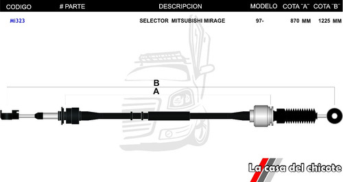 Chicote Selector De Velocidades mitsubishi Mirage 