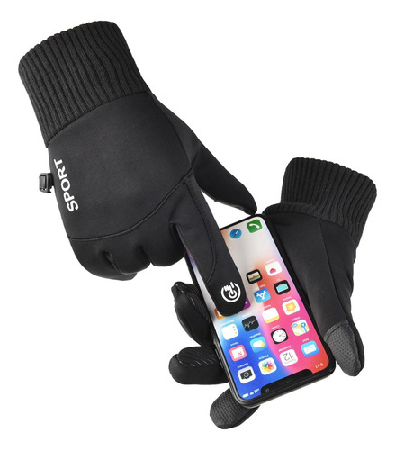 Manoplas De Invierno Con Forro, Mxgiw-013, 3 Pares, Xl, Negr