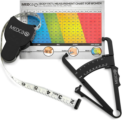 ¡ Kit Fitness Control Black Adipómetro + Cinta Métrica !!