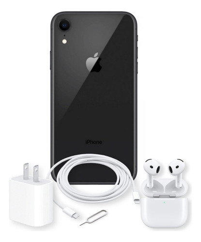 Iphone Xr 128gb - 100% Batería + Airpods 4 | Super Oferta Negro (Reacondicionado)