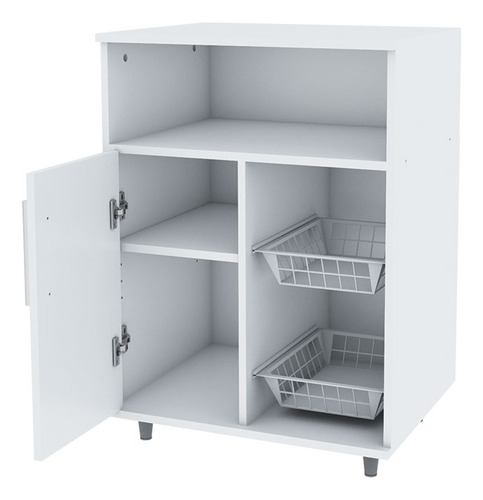 Mueble Microondas Rack Para Frutas Blanco Centro Estant