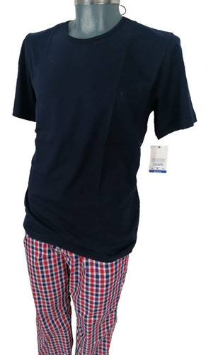Pijama Clasica Caballero Yale Set De 2 Pzs Pantalon Playera