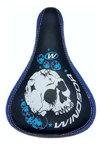 Asiento Bicicleta Bmx Calavera Skull Con Broche 