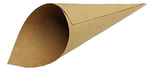 100 Conos De Confeti De Papel Kraft Vintage Creativos