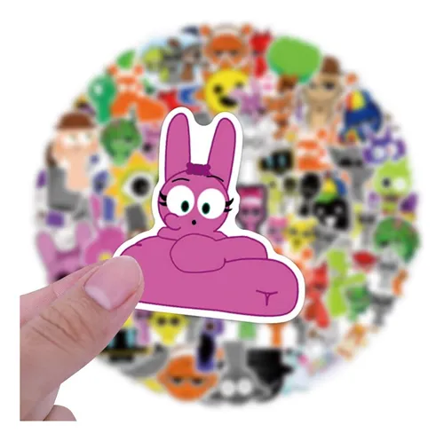 Pegatinas Zcxdf Sprunki, 110 Unidades, Impermeables Para Niñ