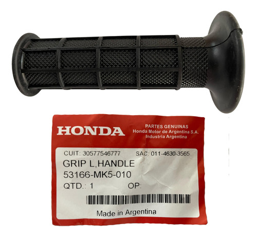 Manopla Esquerda Xre 300 2010 A 2015 Original Honda 