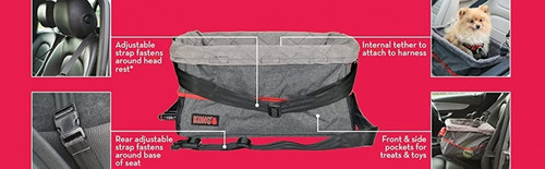 Canasta Porta Mascota Elevado Para Auto Kong Secure Booster