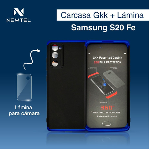 Carcasa Para Samsung S20 Fe + Lamina De Vidrio Para Camaras