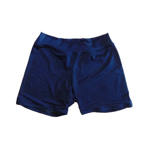 Short Liso Licra Traje De Baño Azul Marino