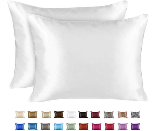 Funda De Almohada De Satén De Lujo Shopbedding Para El Funda