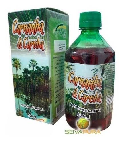 Chá Misto Carnaúba E Caroba 500ml - 100% Natural